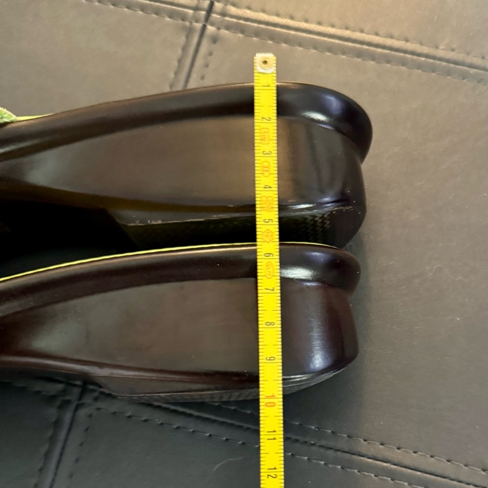Women’s Lime Green Sandals Italian Shoemakers Size 10 - Picture 8 of 14